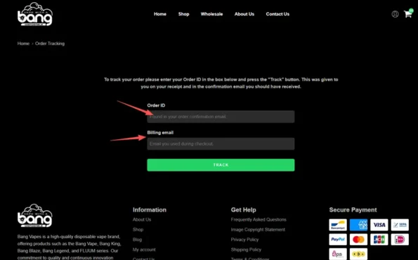 Come ordinare il monitoraggio degli ordini