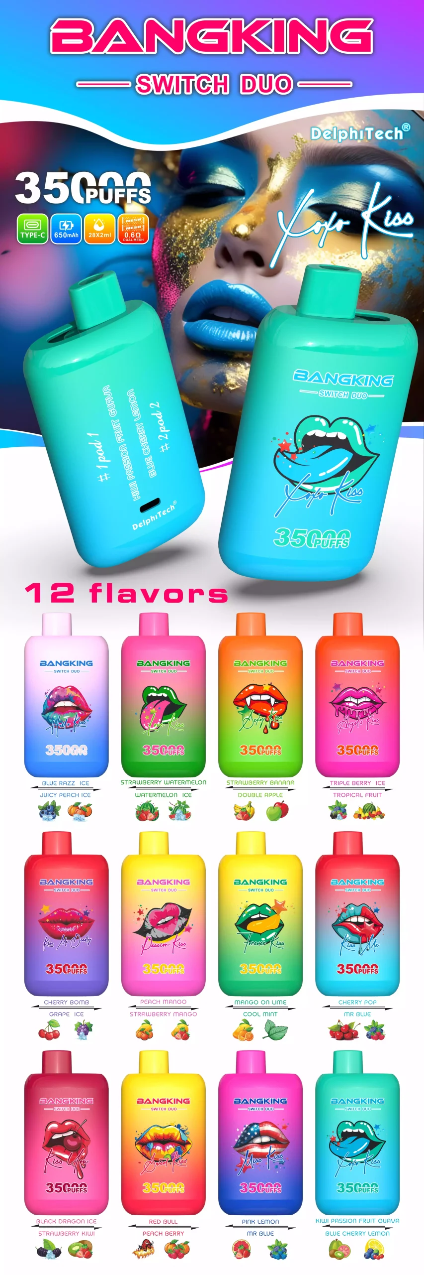 BANG KING Switch Duo 35k Puffs Vape