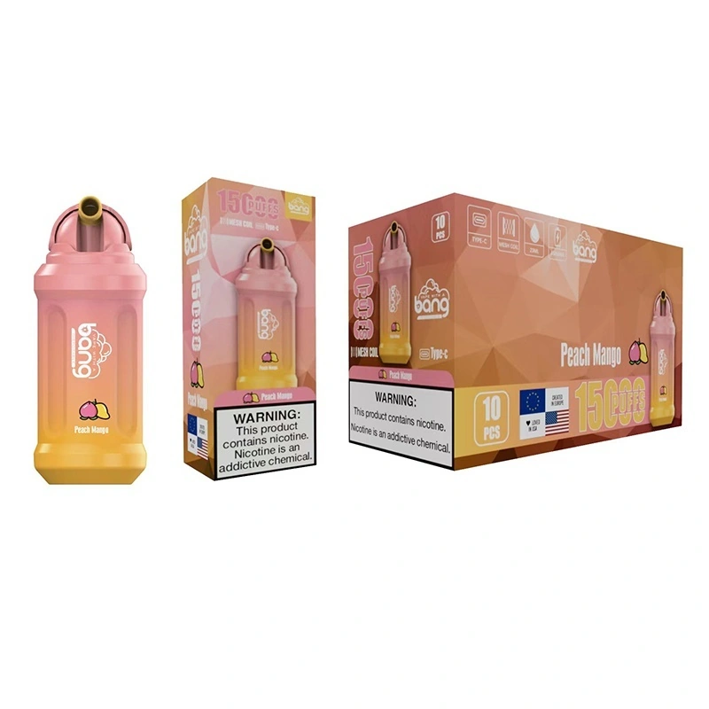 Bang 15K Puffs Vape Filp Design Peach Mango Bang 15K Puffs Vape Filp Design Peach Mango