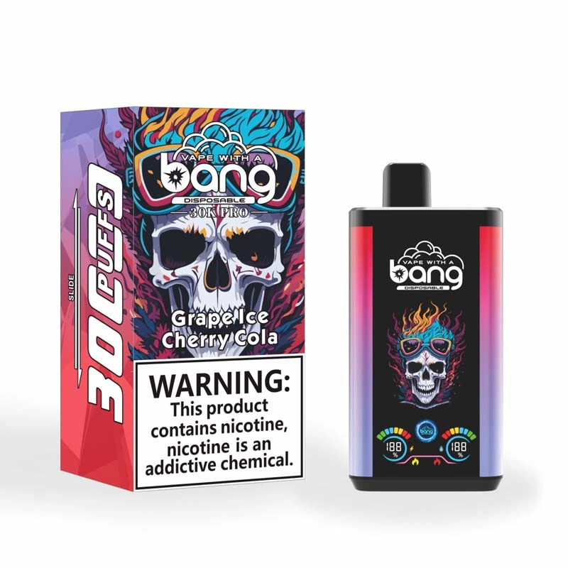 Bang 30K Pro 30,000 Puffs Dual Flavor Vape Grape Ice and Cherry Cola Bang 30K Pro 30,000 Puffs Dual Flavor Vape Grape Ice and Cherry Cola