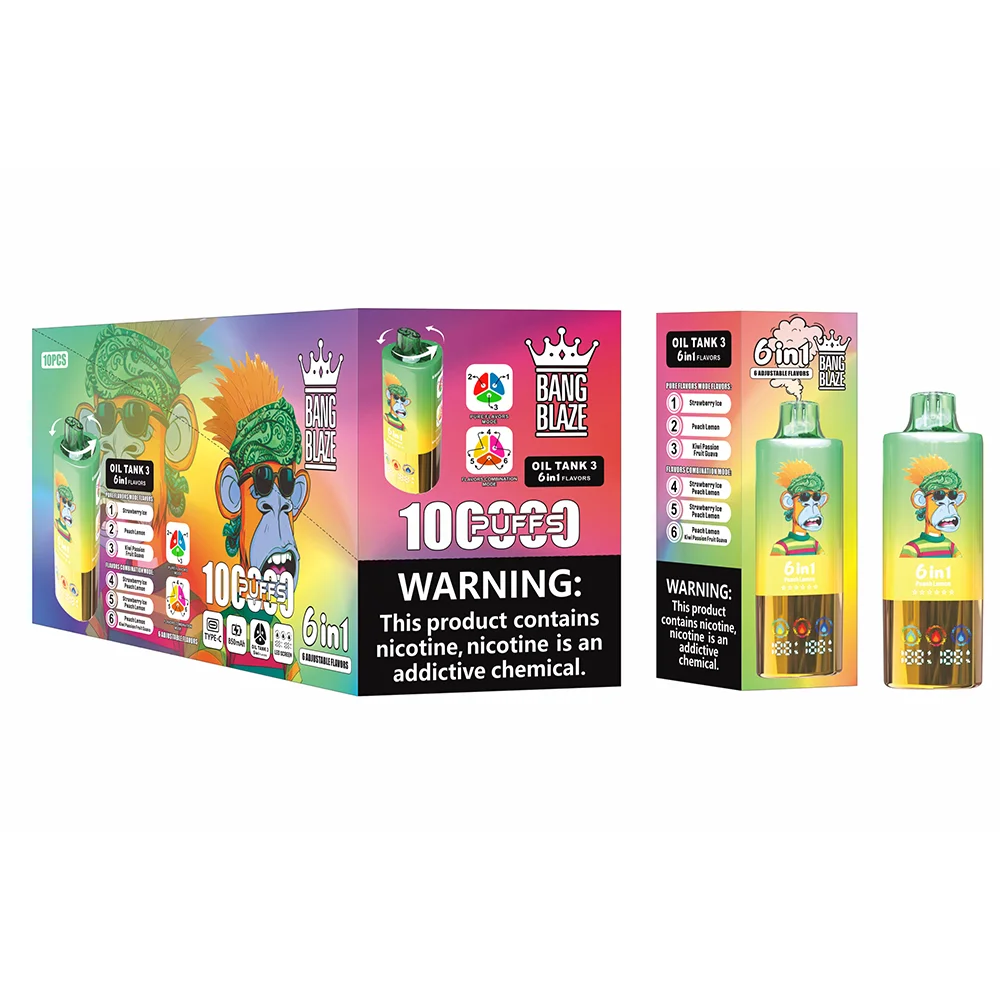 Bang-Blaze-100000-Puffs-6-in-1-Flavors-100K-Disposable-Vape-Strawberry-Ice-and-Peach-Lemon-and-Kiwi-Passion-Fruit-Guava Bang-Blaze-100000-Puffs-6-in-1-Flavors-100K-Disposable-Vape-Strawberry-Ice-and-Peach-Lemon-and-Kiwi-Passion-Fruit-Guava