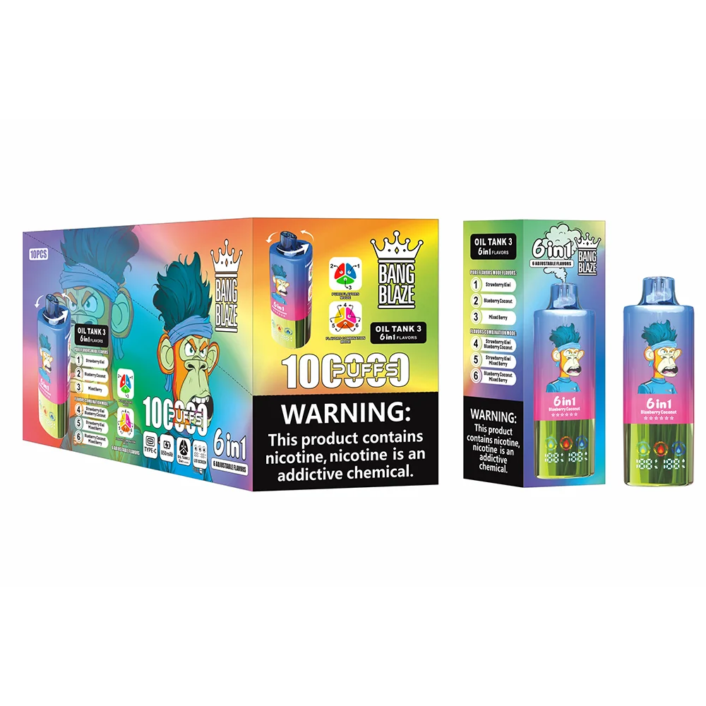 Bang-Blaze-100000-Puffs-6-in-1-Flavors-100K-Disposable-Vape-Strawberry-Kiwi-and-Blueberry-Coconut-and-Mixed-Berry Bang-Blaze-100000-Puffs-6-in-1-Flavors-100K-Disposable-Vape-Strawberry-Kiwi-and-Blueberry-Coconut-and-Mixed-Berry