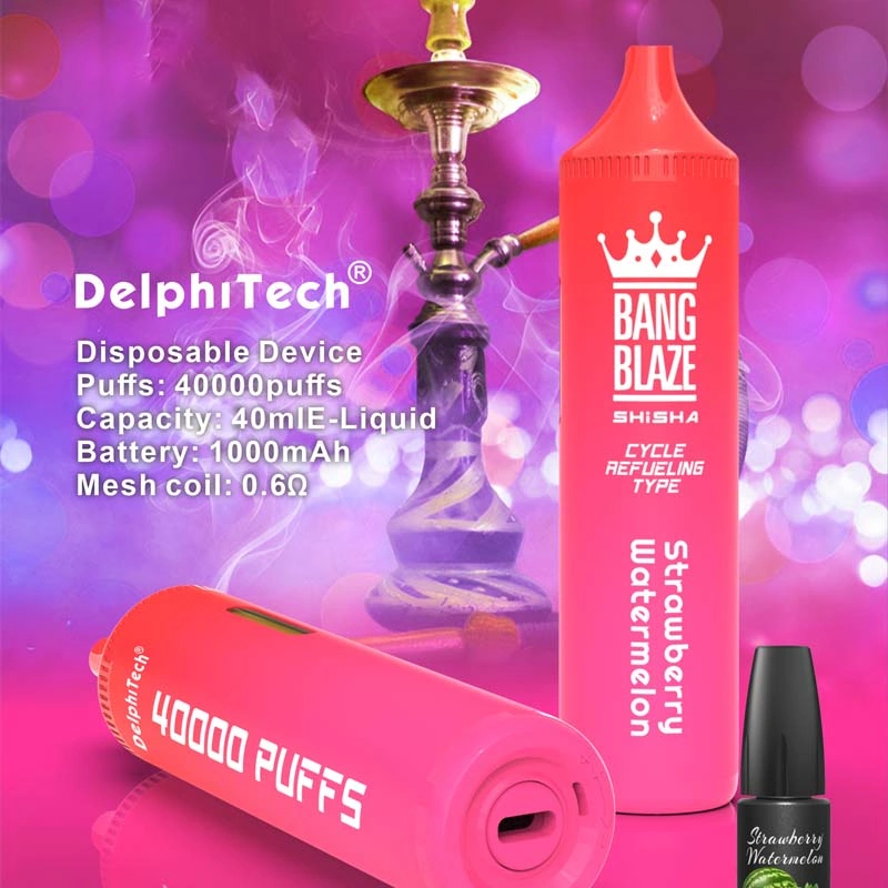 Bang Blaze 40K Puffs Shisha Refillable Vape Watermelon Stawberry Bang Blaze 40K Puffs Shisha Refillable Vape Watermelon Stawberry