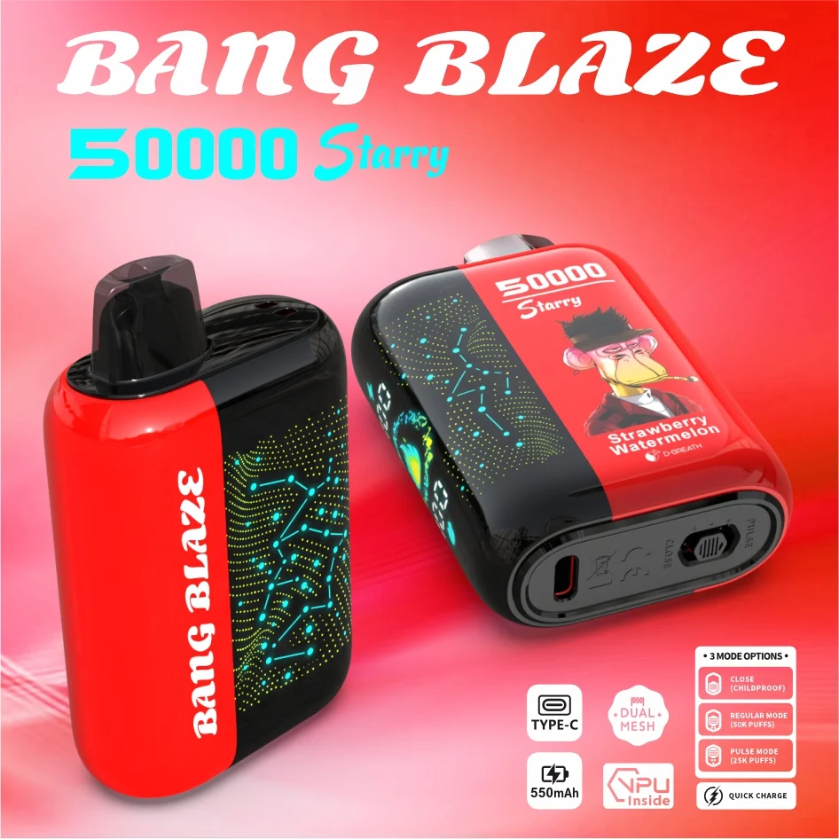 Bang Blaze 50000 Puffs Disposable Vape Starry Twist Strawberry Watermelon Bang Blaze 50000 Puffs Disposable Vape Starry Twist Strawberry Watermelon