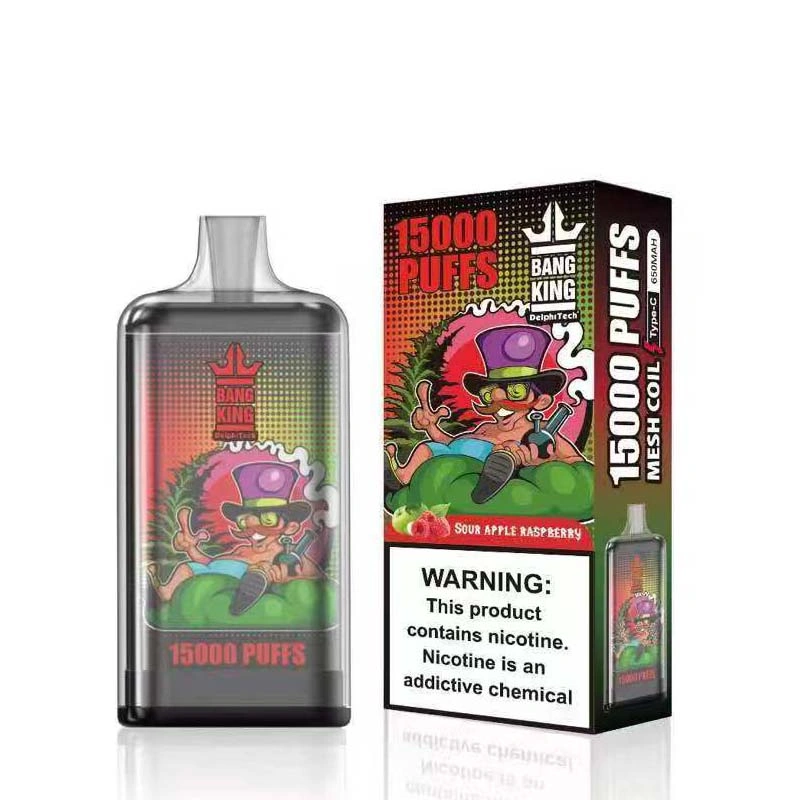 Bang King 15K 15000 Puffs Disposable Vape Sour Apple Raspberry Bang King 15K 15000 Puffs Disposable Vape Sour Apple Raspberry