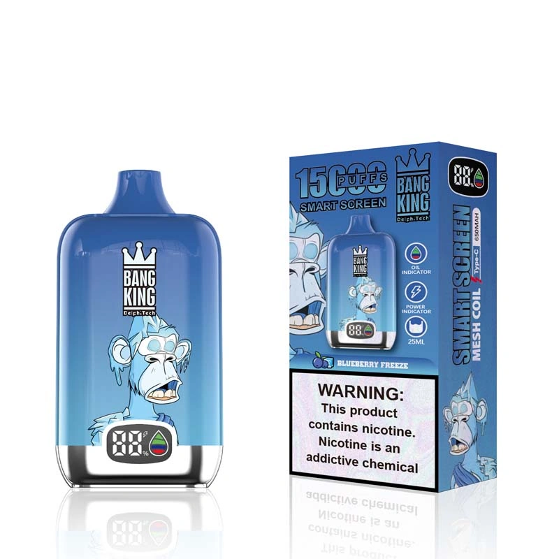 Bang King 15K Smart Screen 15000 Puffs Vape BLUEBERRY FREEZE Bang King 15K Smart Screen 15000 Puffs Vape BLUEBERRY FREEZE