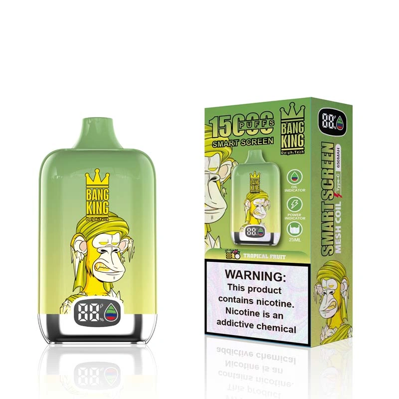 Bang King 15K Smart Screen 15000 Puffs Vape TROPICAL FRUIT Bang King 15K Smart Screen 15000 Puffs Vape TROPICAL FRUIT