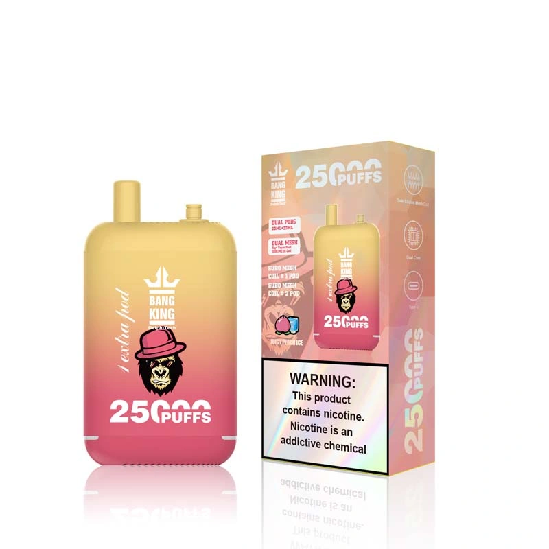 Bang King 25000 25K Puffs Dual Pods Juicy Peach Ice Bang King 25000 25K Puffs Dual Pods Juicy Peach Ice