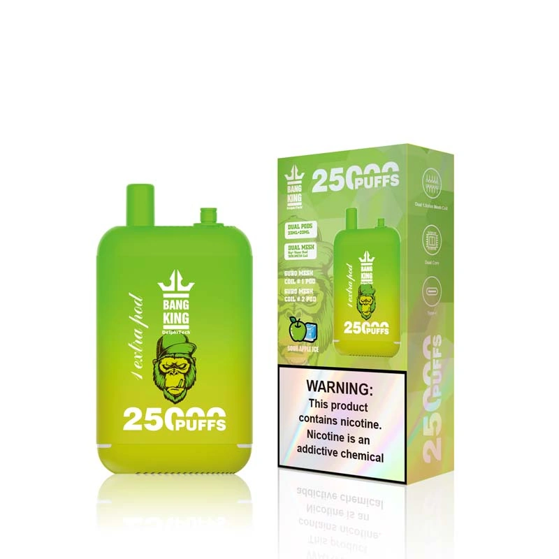 Bang King 25000 25K Puffs Dual Pods Sour Apple Ice Bang King 25000 25K Puffs Dual Pods Sour Apple Ice