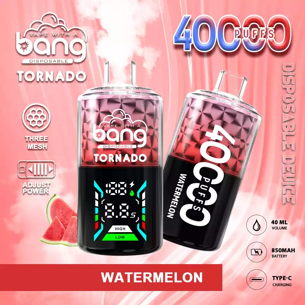Bang Tornado 40K 40000 Puffs Watermelon Bang Tornado 40K 40000 Puffs Watermelon