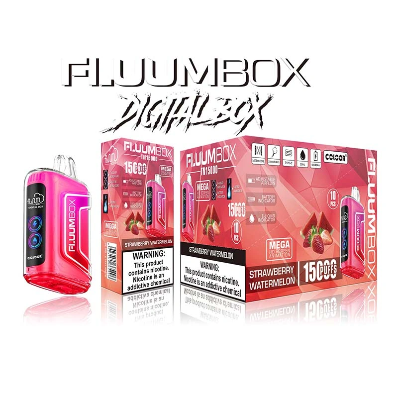 FLUUM Box Screen 15K 15000 Puffs Disposable Vape Strawberry Watermelon FLUUM Box Screen 15K 15000 Puffs Disposable Vape Strawberry Watermelon