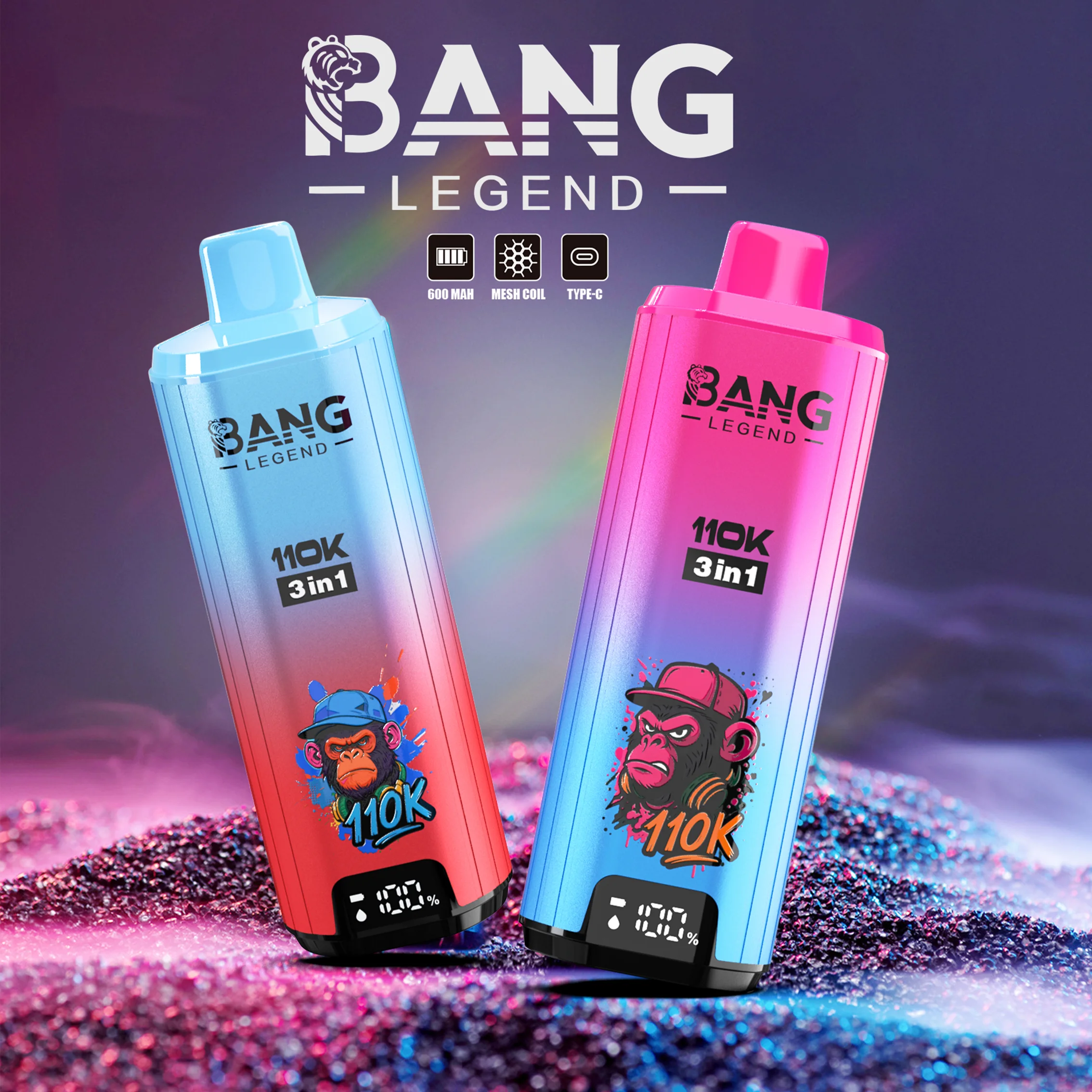 Bang Legend 110K Puffs 3 IN 1 Flavors Disposable Vape Wholesale Bang Legend 110K Puffs 3 IN 1 Flavors Disposable Vape Wholesale