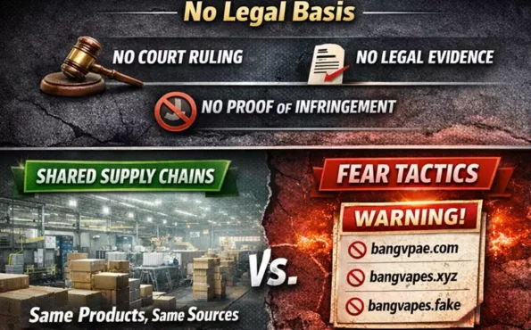 Contradeclaración oficial de Bangvapes CADENAS DE SUMINISTRO COMPARTIDAS
