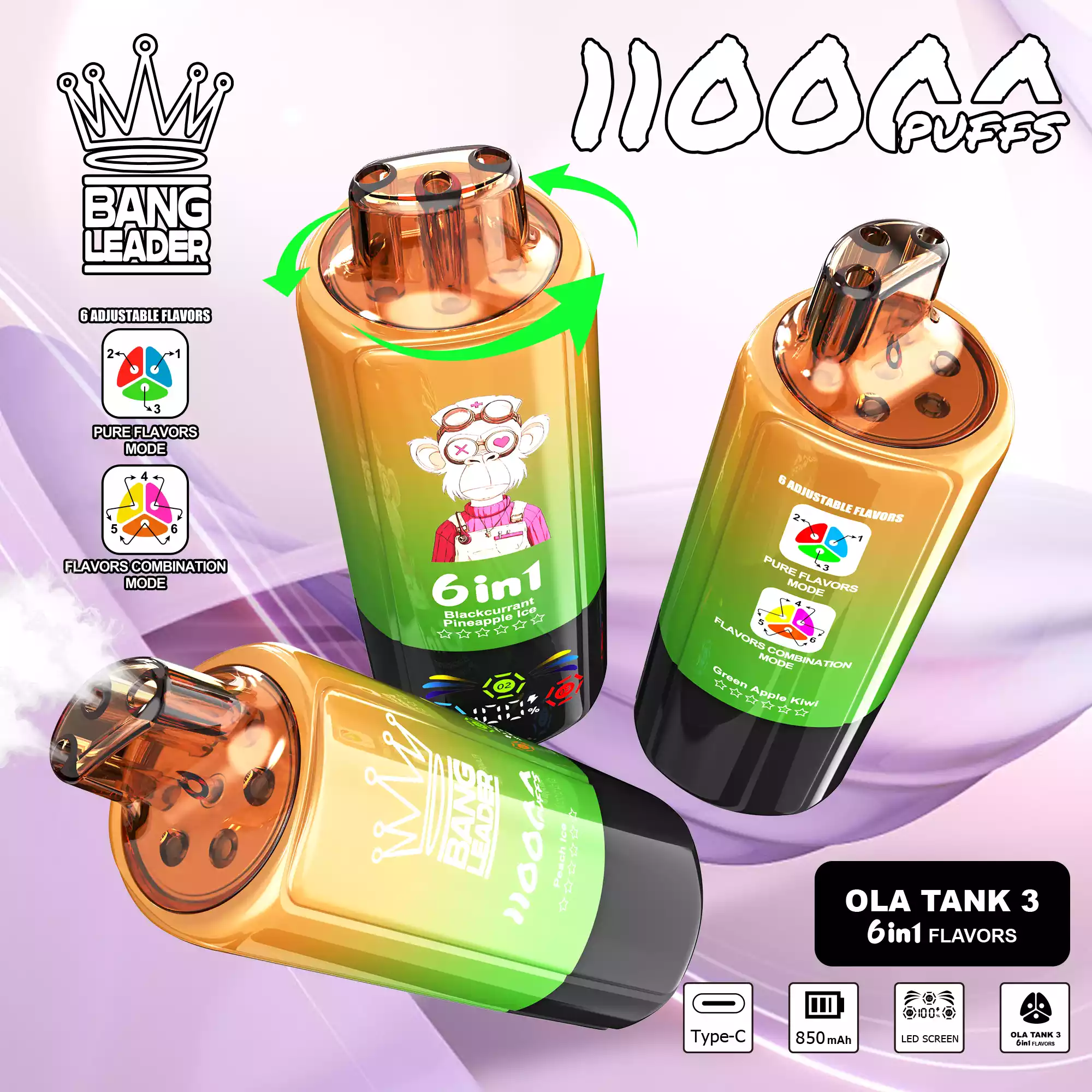 Bang Leader 110K Vape 6-in-1 Flavor Mix Switch 110000 Puffs Vape EU Warehouse Shipping (1) Bang Leader 110K Vape 6-in-1 Flavor Mix Switch 110000 Puffs Vape EU Warehouse Shipping (1)