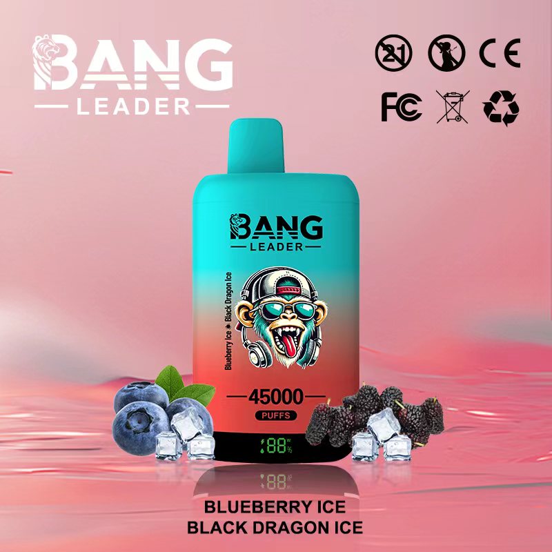 Bang Leader 45K Vape Dual Flavor LED Screen 45000 Puffs Disposable Vape EU Warehouse Shipping Blueberry Ice & Black Dragon Ice Bang Leader 45K Vape Dual Flavor LED Screen 45000 Puffs Disposable Vape EU Warehouse Shipping Blueberry Ice & Black Dragon Ice