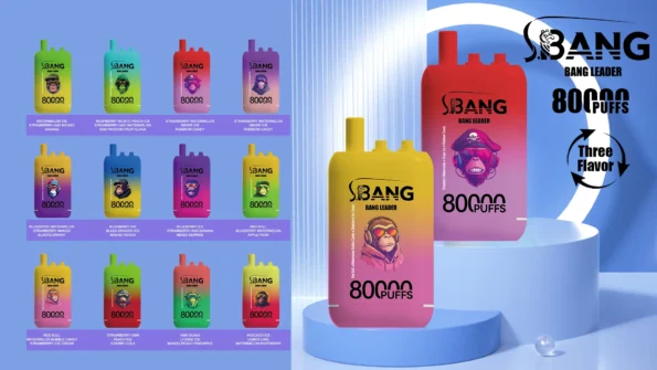 Bang Leader 80K Vape 3-in-1 Flavor 80000 Puffs Disposable Vape EU Warehouse Shipping all flavors