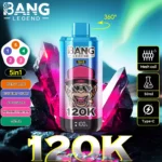 Bang Legend 120K Vape 5-in-1 Flavors 120,000 Puffs Disposable Vape Independent Mesh Coils EU Warehouse Shipping