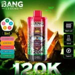 Bang Legend 120K Vape 5-in-1 Flavors 120,000 Puffs Disposable Vape Independent Mesh Coils EU Warehouse Shipping