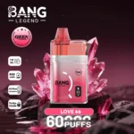 Bang Legend 60K Puffs Disposable Vape Turbo Mode Refillable Pure Flavor Adjustable Airflow