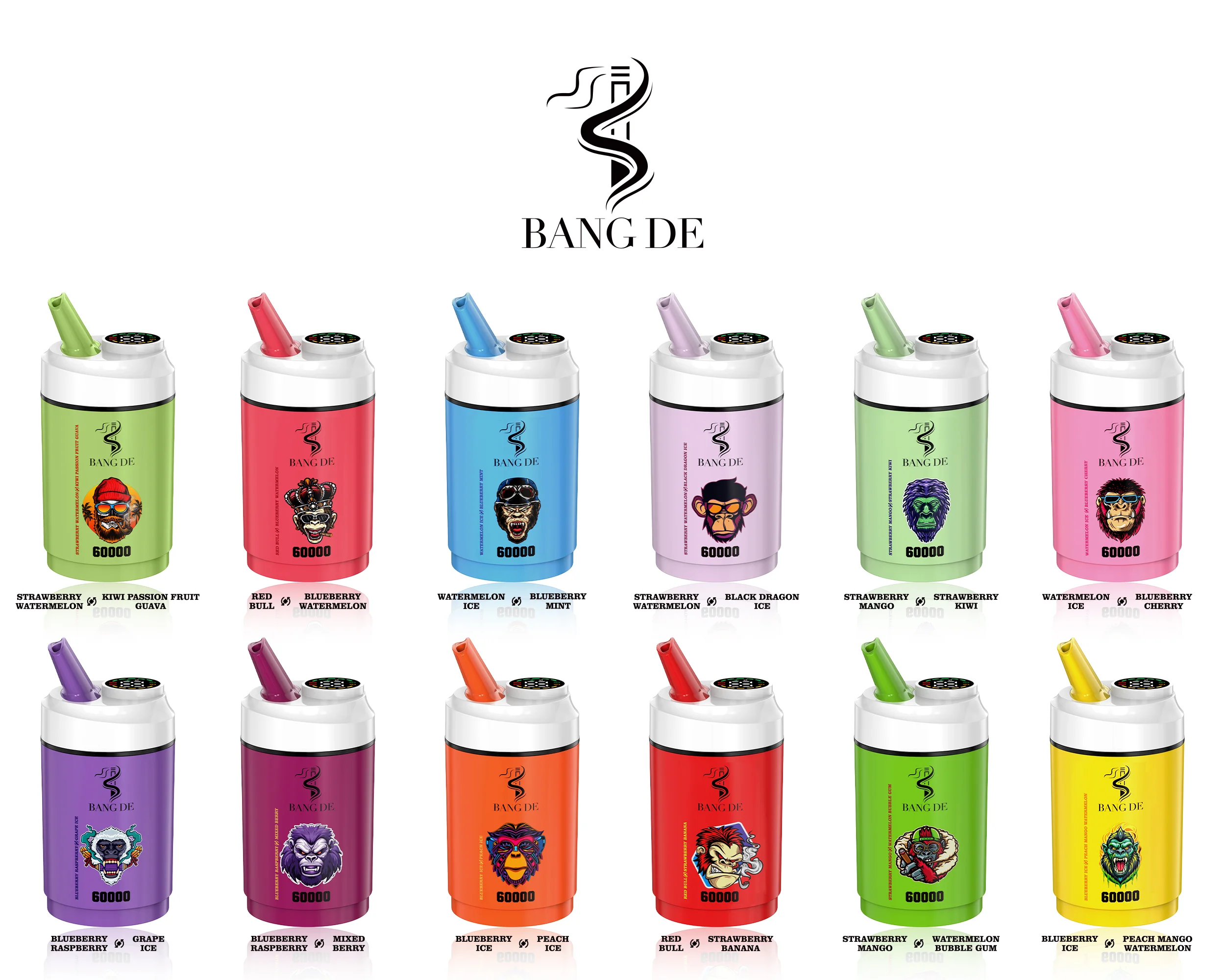 BANG DE 60K Vape 3 in 1 all Flavors