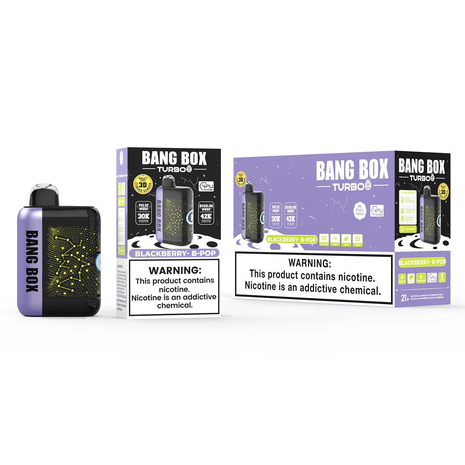 Bang Box 42K Puff Blackberry B-Pop Bang Box 42K Puff Blackberry B-Pop