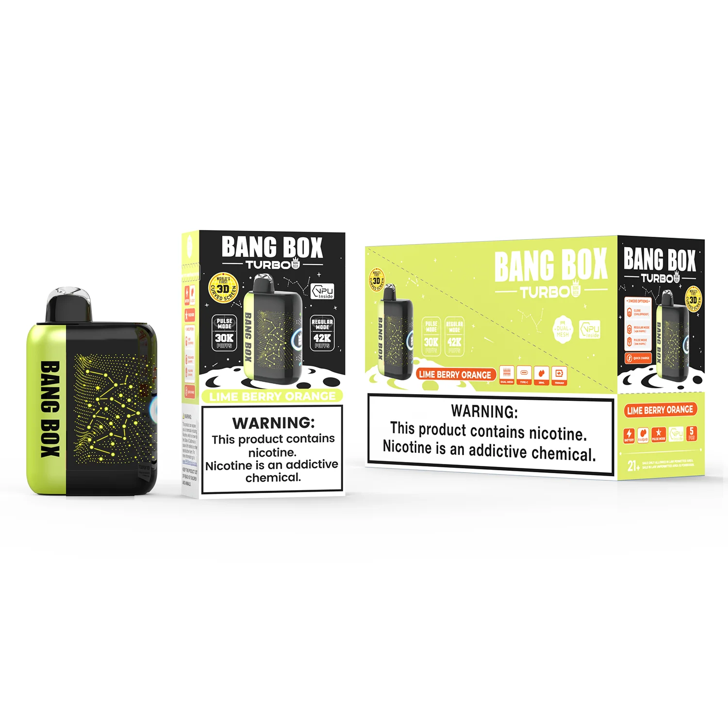 Bang Box 42K Puff Lime Berry Orange Bang Box 42K Puff Lime Berry Orange