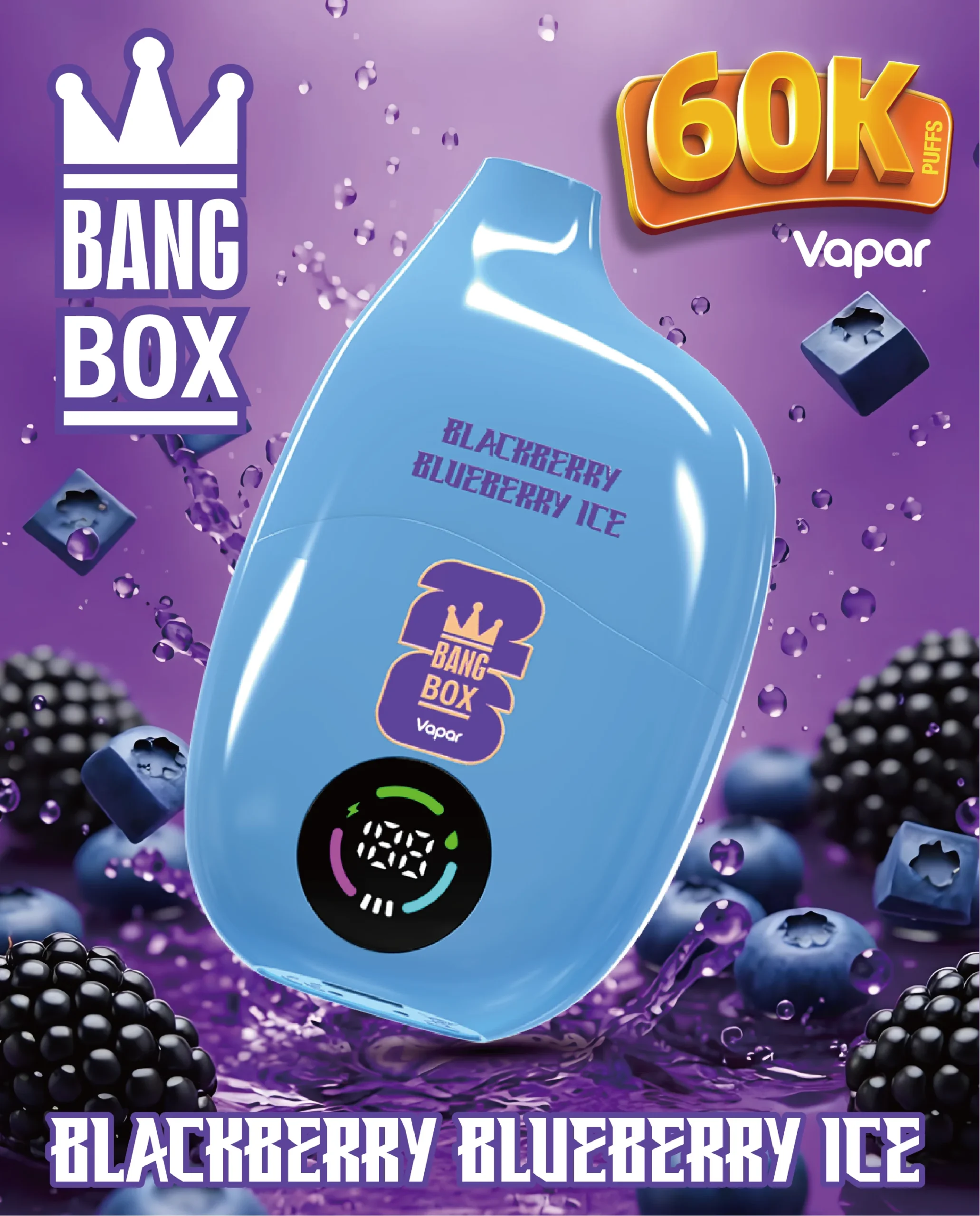 Bang Box 60K Vape Blackberry Blueberry Ice Bang Box 60K Vape Blackberry Blueberry Ice