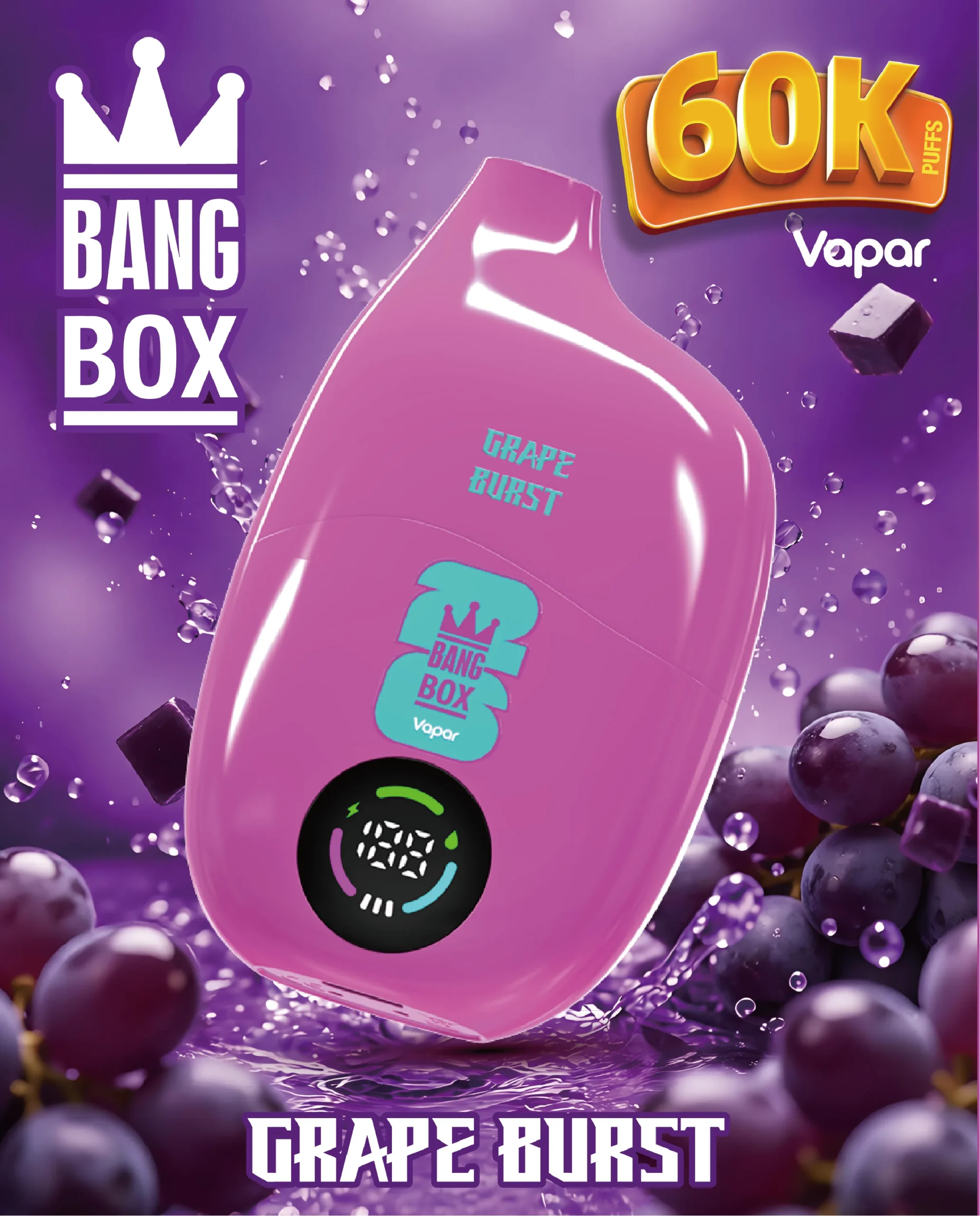 Bang Box 60K Vape Grape Burst Bang Box 60K Vape Grape Burst