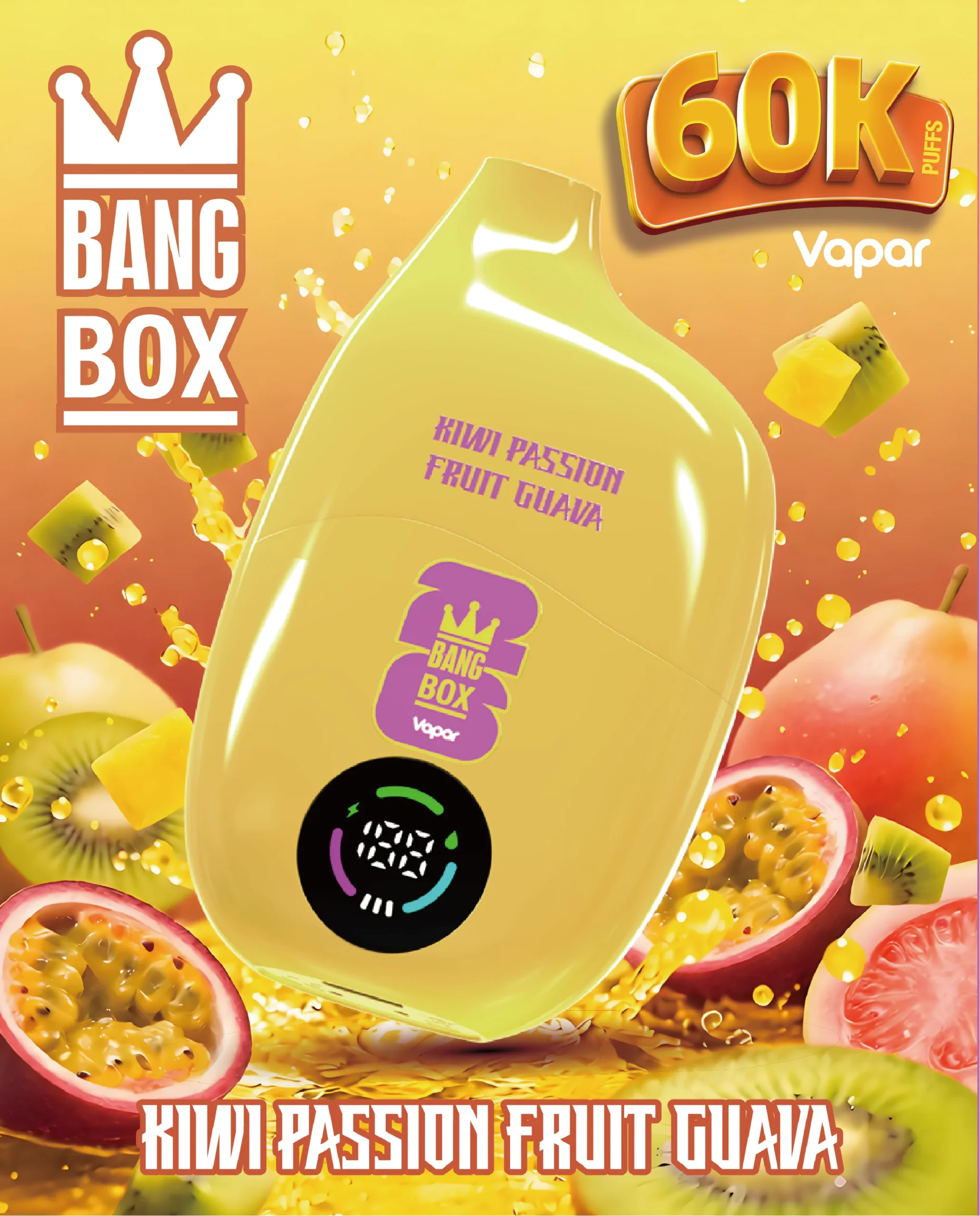Bang Box 60K Vape Kiwi Passion Fruit Guava Bang Box 60K Vape Kiwi Passion Fruit Guava