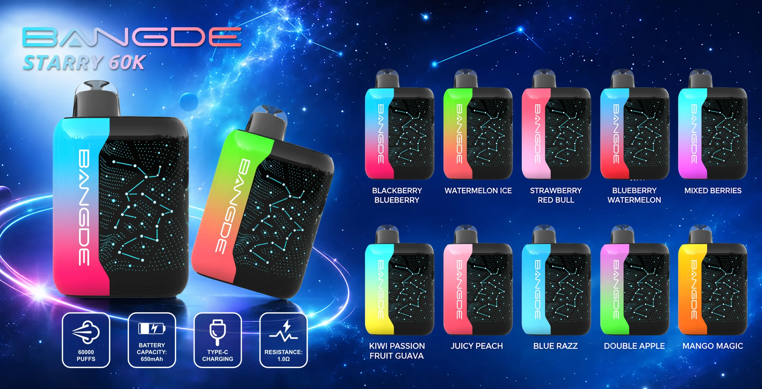Bang DE Starry 60K Vape All Flavors