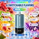 Bang King 360K Vape 6in1 Blue Razz Lemonade & Cherry Berry & Strawberry Banana & Triple Melon & Peach Mango Pineapple & Watermelon Ice