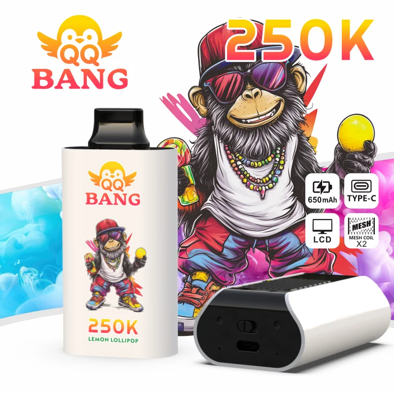 QQ BANG 250K Disposable Vape Lemon Lollipop QQ BANG 250K Disposable Vape Lemon Lollipop