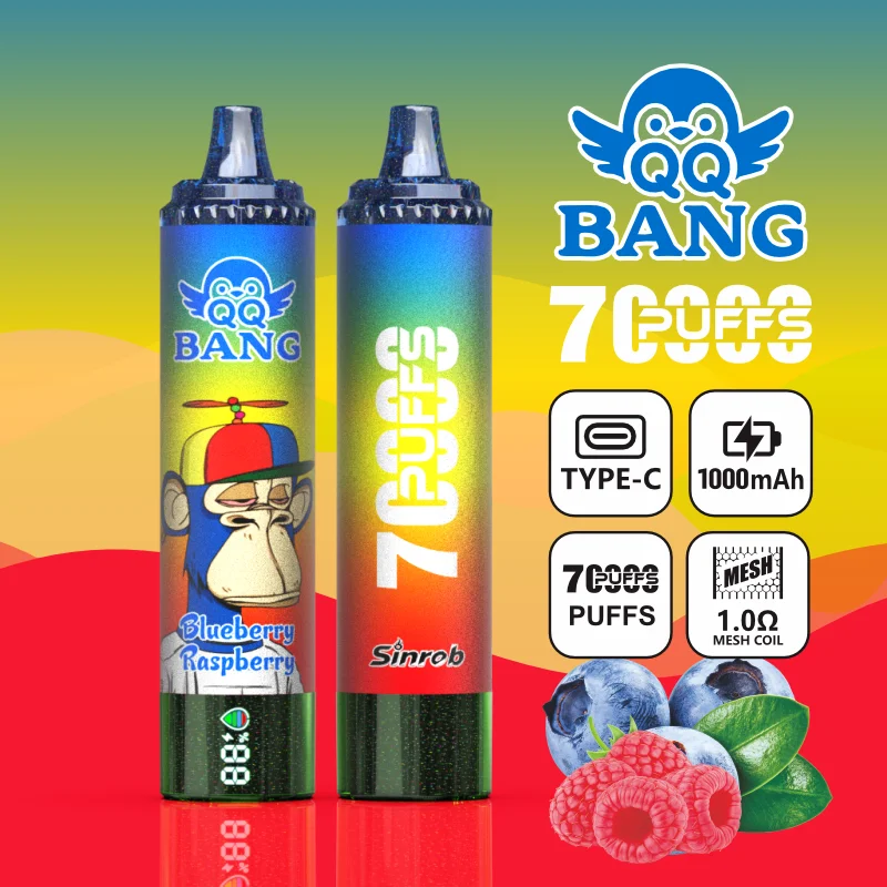 QQ BANG 70000 Puffs Rechargeable Disposable Vape Blueberry Raspberry QQ BANG 70000 Puffs Rechargeable Disposable Vape Blueberry Raspberry