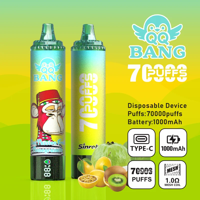 QQ BANG 70000 Puffs Rechargeable Disposable Vape Kiwi Passion Fruit Pomegranate QQ BANG 70000 Puffs Rechargeable Disposable Vape Kiwi Passion Fruit Pomegranate