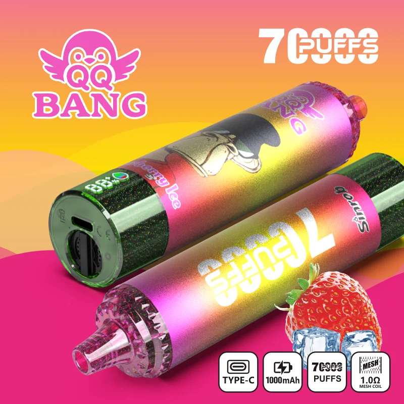 QQ BANG 70000 Puffs Rechargeable Disposable Vape Strawberry Ice QQ BANG 70000 Puffs Rechargeable Disposable Vape Strawberry Ice