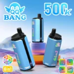 QQ Bang 500K Vape 6in1 Flavors Lychee Ice & Cheesecake & Pina Colada & Mixed Berry & Dragon Fruit Banana Cherry & Strawberry Watermelon