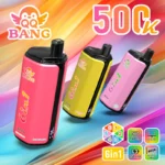 QQ Bang 500K Vape 6in1 Flavors Lychee Ice & Cheesecake & Pina Colada & Mixed Berry & Dragon Fruit Banana Cherry & Strawberry Watermelon