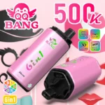 QQ Bang 500K Vape 6in1 Flavors Lychee Ice & Cheesecake & Pina Colada & Mixed Berry & Dragon Fruit Banana Cherry & Strawberry Watermelon