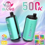 QQ Bang 500K Vape 6in1 Flavors Lychee Ice & Cheesecake & Pina Colada & Mixed Berry & Dragon Fruit Banana Cherry & Strawberry Watermelon
