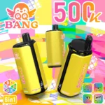 QQ Bang 500K Vape 6in1 Flavors Lychee Ice & Cheesecake & Pina Colada & Mixed Berry & Dragon Fruit Banana Cherry & Strawberry Watermelon